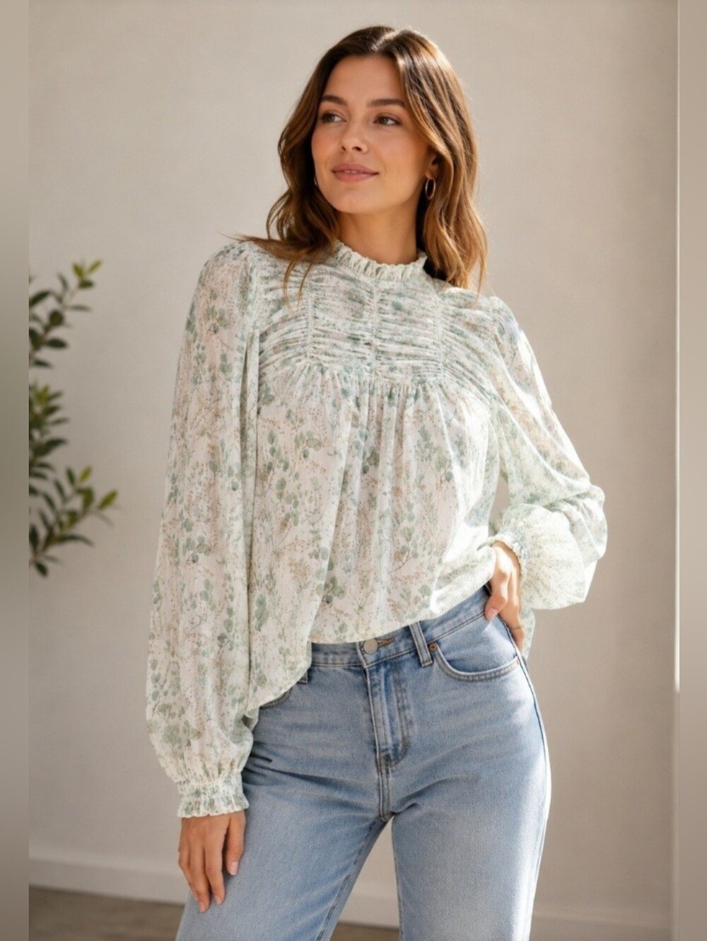 MAISON CINQCENT Magnifique Haut Ultra-Fluide – Fils Scintillants Look Boho Chic